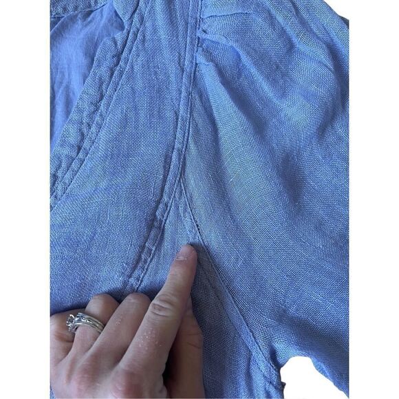 Sundance Linen Knee Length Dress size S Blue - Picture 10 of 12